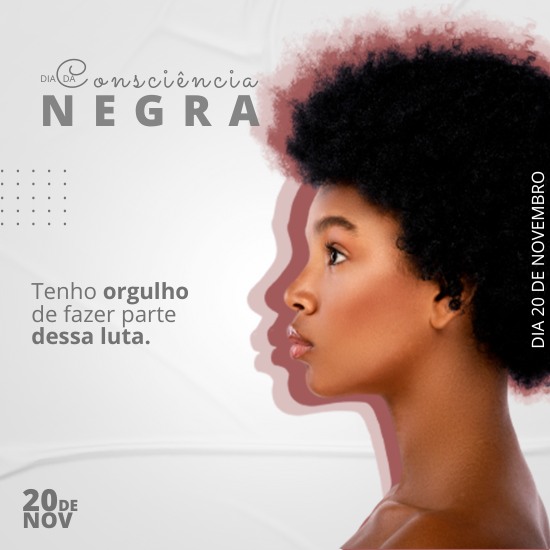 Pack de Artes Dia da Consciência Negra Editáveis no Canva Posts Prontos para Redes Sociais Social Media Facebook e Instagram com Títulos e Legendas