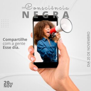 Pack de Artes Dia da Consciência Negra Editáveis no Canva Posts Prontos para Redes Sociais Social Media Facebook e Instagram com Títulos e Legendas