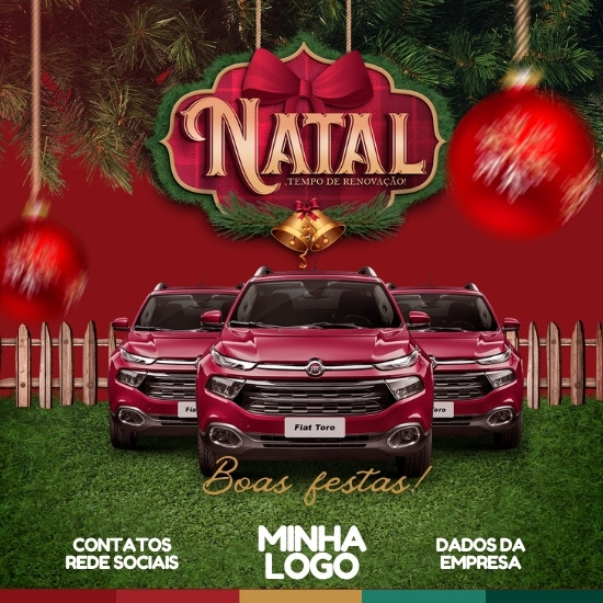 Pack de Artes para Promoções de Natal Editáveis no Canva Posts Prontos para Redes Sociais Social Media Facebook e Instagram com Títulos e Legendas