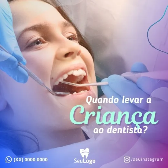 Artes para Clínica Odontológica Editáveis no Canva _ Posts Prontos com Títulos e Legendas para Facebook e Instagram