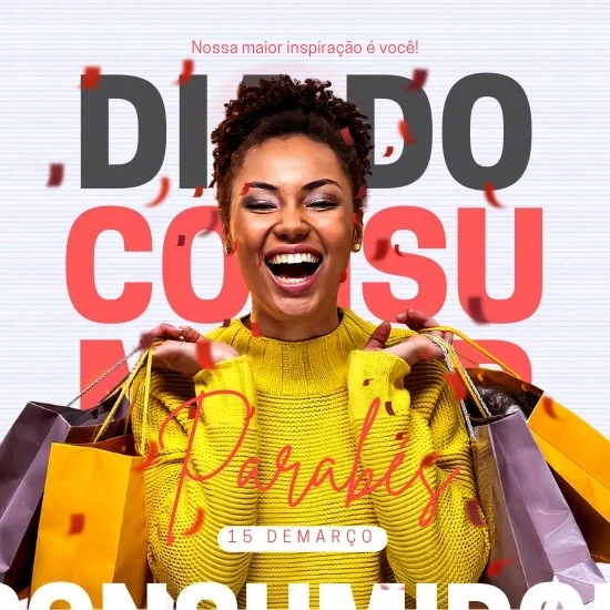 Pack de Posts Prontos Dia do Cliente Semana do Consumidor Editáveis no Canva