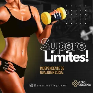 Imagem do Produto Pack de Posts Prontos para Academias, Crossfit e Personal Trainer com Artes Editáveis no Canva