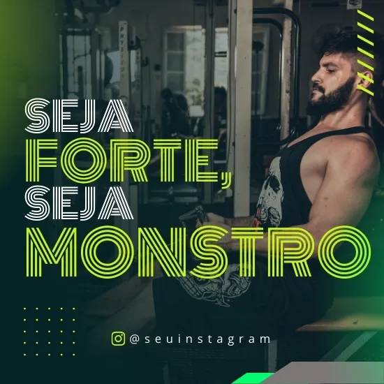 Imagem do Produto Pack de Posts Prontos para Academias, Crossfit e Personal Trainer com Artes Editáveis no Canva