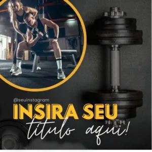 Imagem do Produto Pack de Posts Prontos para Academias, Crossfit e Personal Trainer com Artes Editáveis no Canva