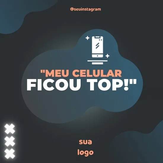 Imagem do Produto Pack de Posts Prontos para Assistência Técnica de Celulares com Artes Editáveis no Canva