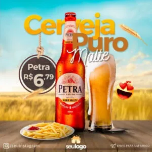 Imagem do Produto Pack de Posts Prontos para Depósito e Delivery de Bebidas com Artes Editáveis no Canva