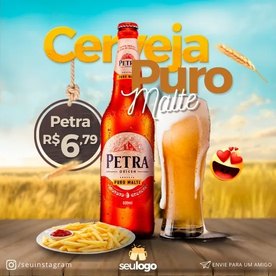 Imagem do Produto Pack de Posts Prontos para Depósito e Delivery de Bebidas com Artes Editáveis no Canva