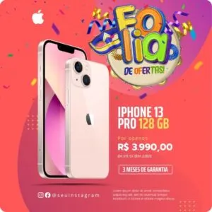 Posts para Carnaval Editáveis no Canva com Artes para Feed e Stories do Instagram