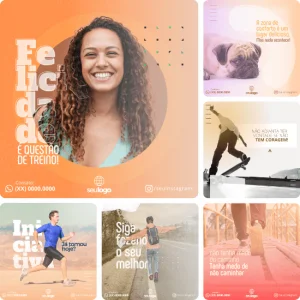 Posts para Coach - Pack Canva com 30 Artes