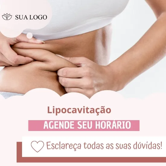 Imagem do Produto Posts Prontos para Clínica de Estética Corporal Editáveis no Canva com Títulos e Legendas