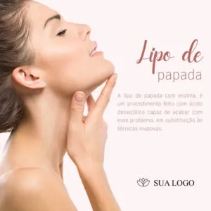 Imagem do Produto Posts Prontos para Clínica de Estética Facial e Corporal Editáveis no Canva com Títulos e Legendas