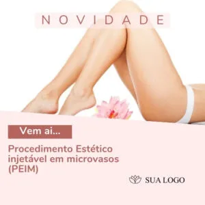 Imagem do Produto Posts Prontos para Clínica de Estética Facial e Corporal Editáveis no Canva com Títulos e Legendas