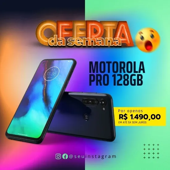 Imagem do produto Posts para Ofertas e Promoções de Smartfones Artes Editáveis no Canva