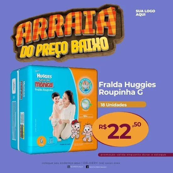 Imagem do Produto Posts Prontos para Festa de São João Editáveis no Canva