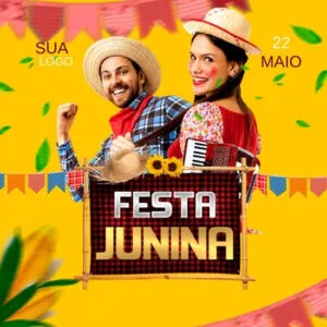 Imagem do Produto Posts Prontos para Festa de São João Editáveis no Canva
