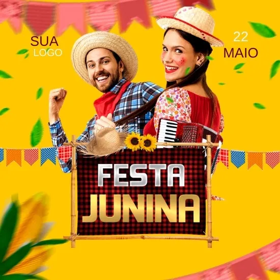 Imagem do Produto Posts Prontos para Festa de São João Editáveis no Canva