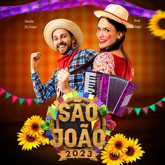 Imagem do Produto Posts Prontos para Festa de São João Editáveis no Canva