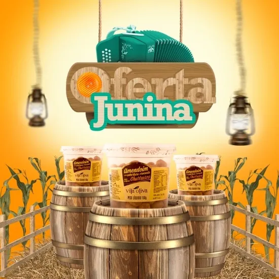Imagem do Produto Posts Prontos para Promoções Ofertas de São João Festa Junina Editáveis no Canva