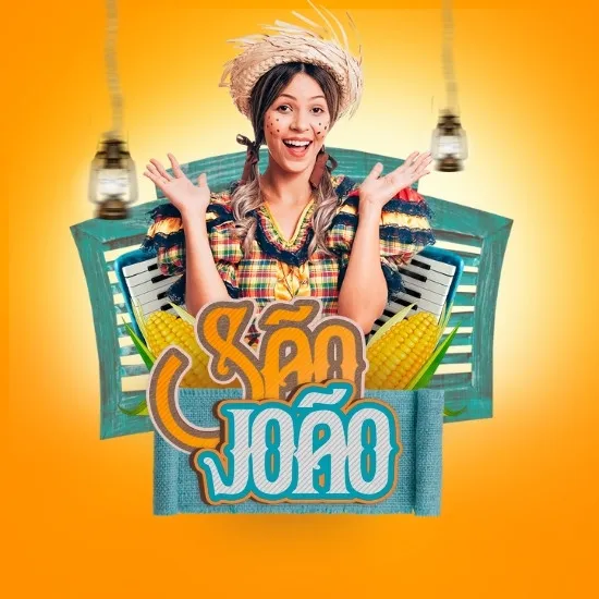 Imagem do Produto Posts Prontos para Promoções Ofertas de São João Festa Junina Editáveis no Canva