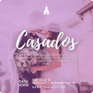 Artes para Encontro de Casais Editáveis no Canva - Pack de Posts Prontos para Facebook e Instagram