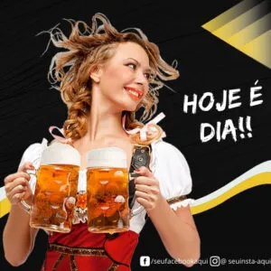 Imagem do Produto Pack de Posts para Bares Chopp e Choperia com Artes Editáveis no Canva