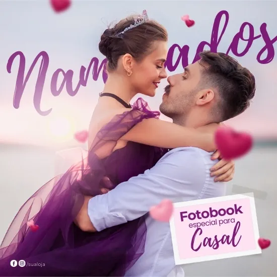 Imagem do Produto Posts para o Dia dos Namorados Editáveis no Canva