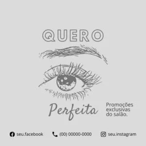 Imagem do Produto Posts Prontos para Salão de Cabeleireiro Editáveis no Canva com Títulos e Legendas