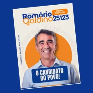 Artes para Santinhos Panfletos Candidatos Editáveis no Canva com Títulos e Legendas