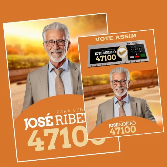 Artes para Santinhos Panfletos Candidatos Editáveis no Canva com Títulos e Legendas